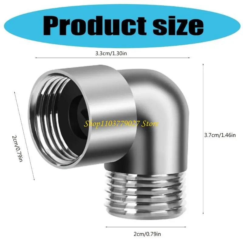 C4DF Shower Head Elbow Adapter 90 Degree Shower Head Extension Arm Connector