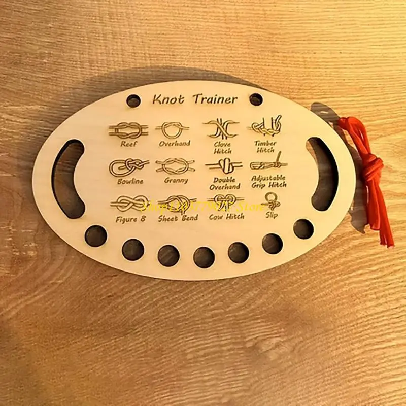 C4DF Learn to Tie Knot Training Board 12 Knotting Methods for Beginner Kid Adult