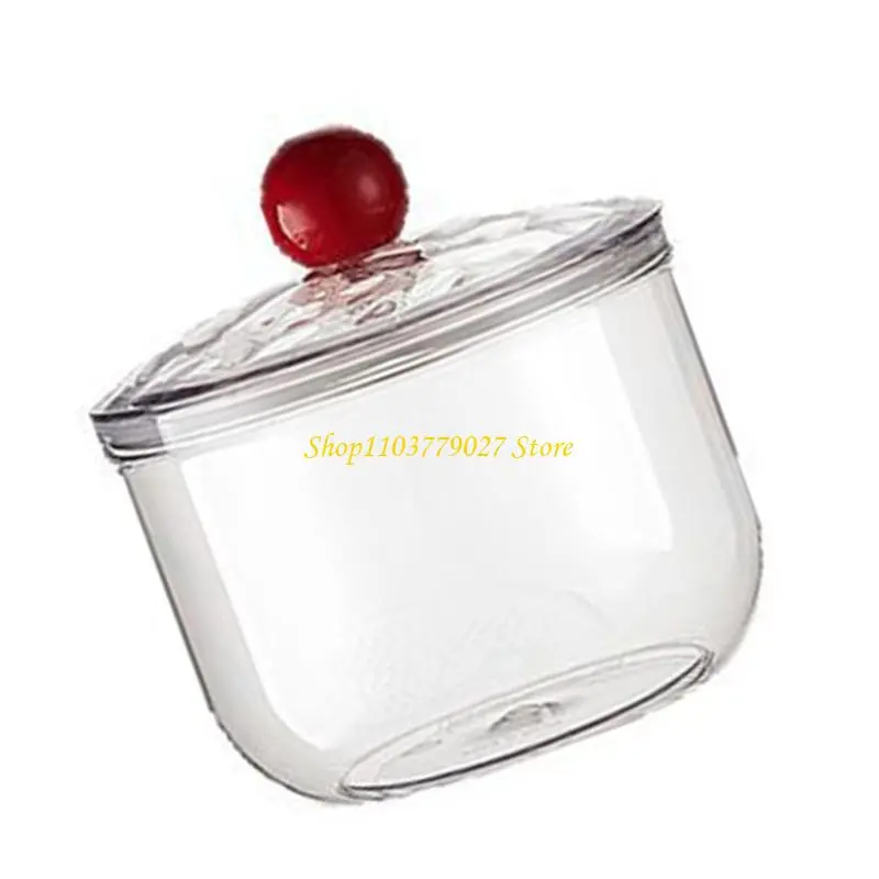 C4DF Clear Airtight Kitchen 900ml Storage Jar For Cookie Snacks And Office Supplies With Plastic Lid