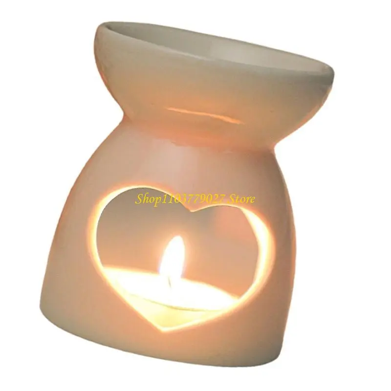 C4DF Ceramics Hollowed Out Aromas Diffusers Tealight Holder Essential Oil Burners