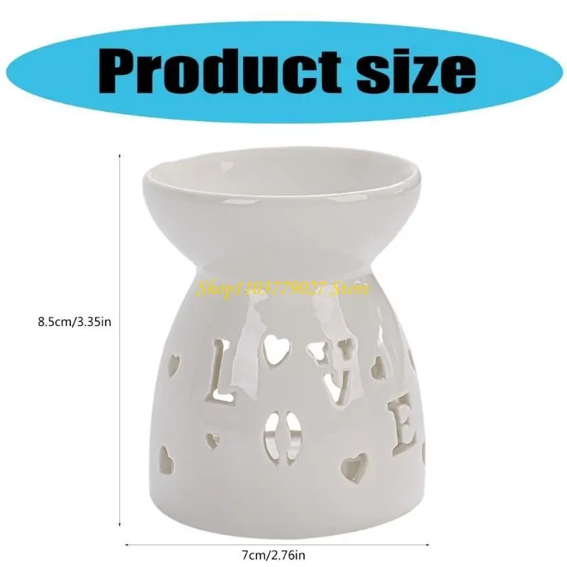 C4DF Ceramics Hollowed Out Aromas Diffusers Tealight Holder Essential Oil Burners
