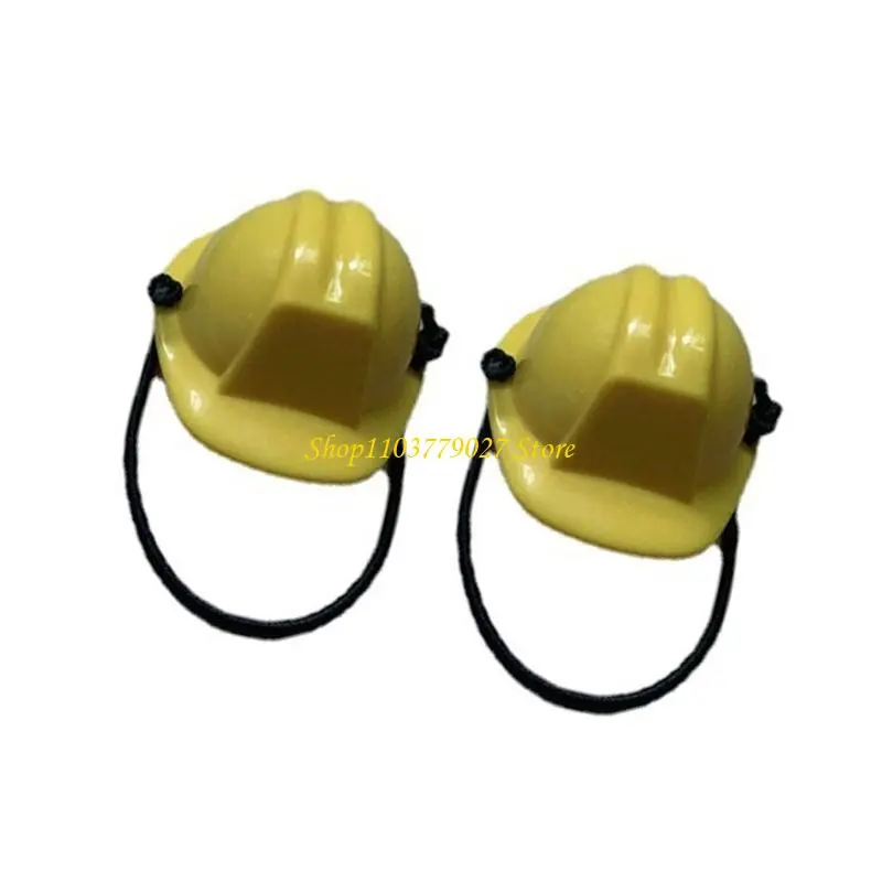 C4DF Adjustable Mini Hard Hat For Small Pet Puppets Lightweight Protective Gear Craft Project Decorations