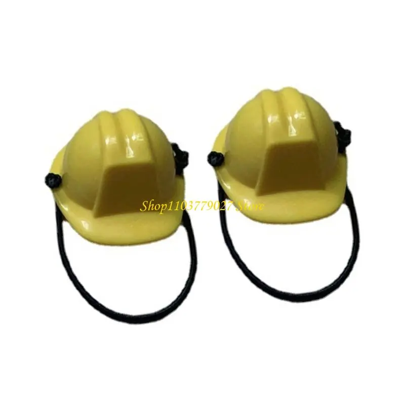 C4DF Adjustable Mini Hard Hat For Small Pet Puppets Lightweight Protective Gear Craft Project Decorations