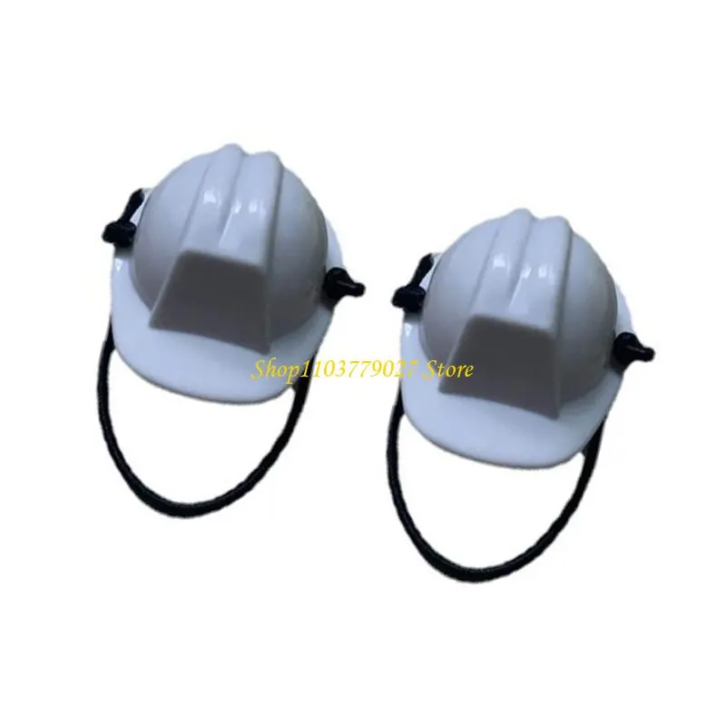 C4DF Adjustable Mini Hard Hat For Small Pet Puppets Lightweight Protective Gear Craft Project Decorations