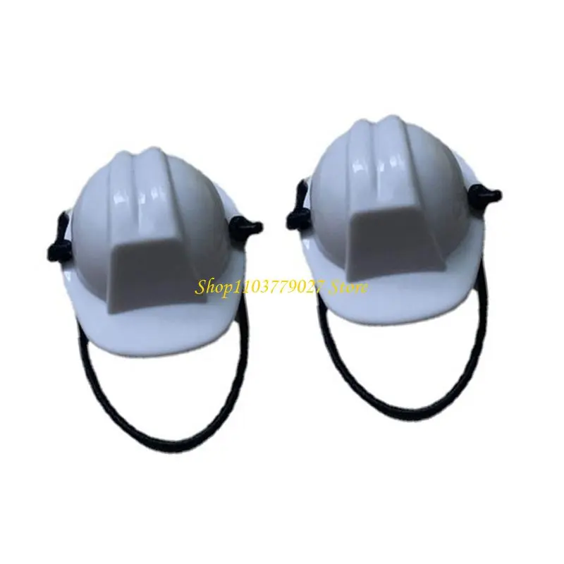 C4DF Adjustable Mini Hard Hat For Small Pet Puppets Lightweight Protective Gear Craft Project Decorations