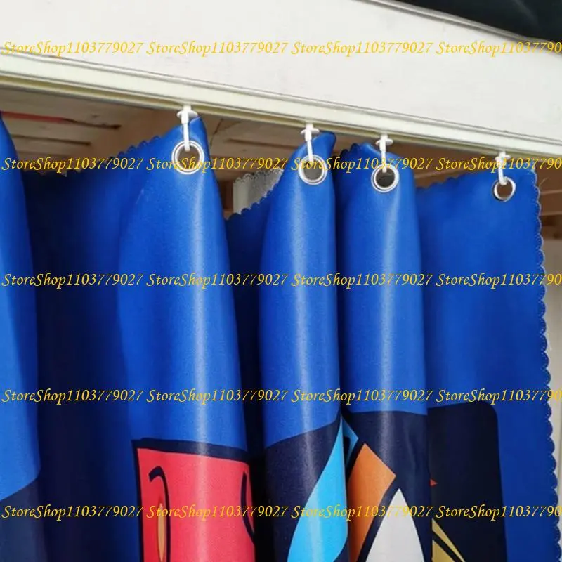 C4DF 50Pcs PVC Curtain Track Slides Gliders Folding Hook for Shower Window Curtain