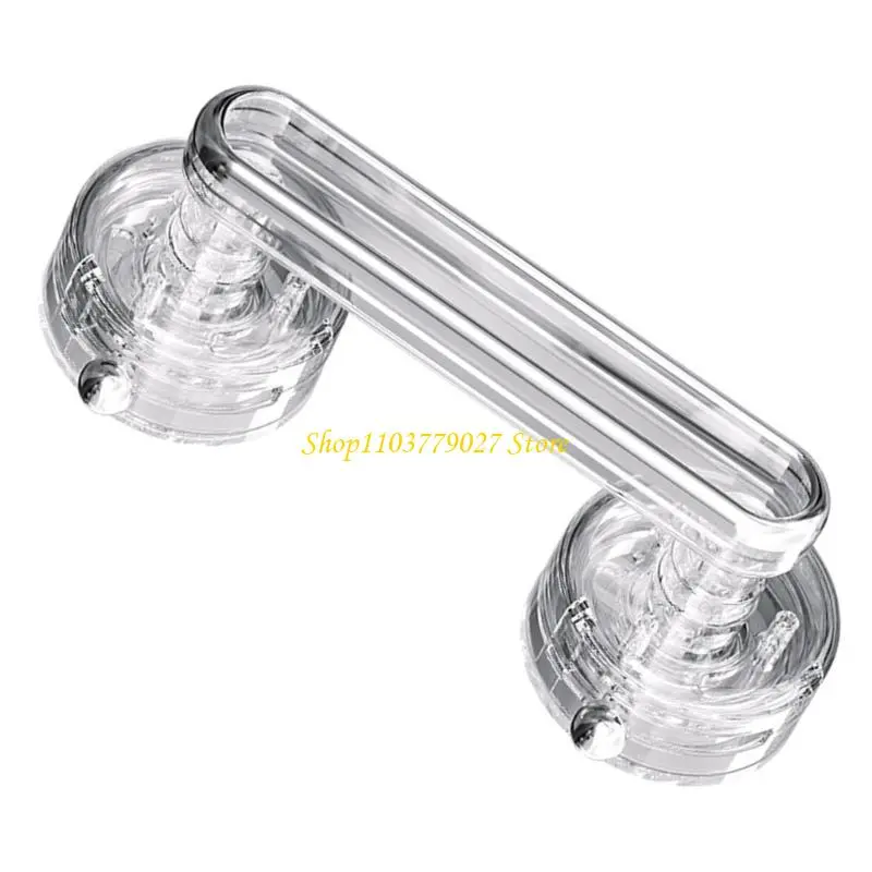 C4DF Plastic Suction Cup Sliding Door Handle for Glass Door Simple Any Decoration for Temporary Use