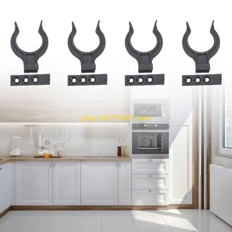 C4DF 12Pcs Cabinet Plinths Fixing Clip Plastic Holder Kitchen Kickboard Skirting Clip for 28-32 mm Kitchen Feet Enduring