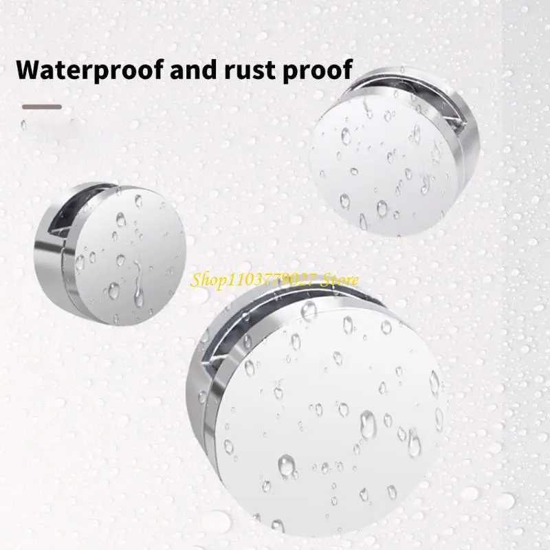 C4DF 4pcs Sturdy Zinc Alloy Mirror Holders for Bathroom and Living Room Wall