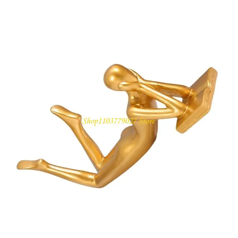 C4DF Statue Modern Abstract Figure Sculpture Resin Statue Home Crafts Decoration