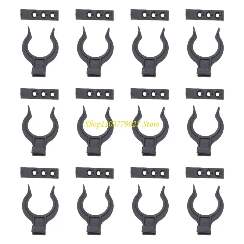 C4DF 12Pcs Cabinet Plinths Fixing Clip Plastic Holder Kitchen Kickboard Skirting Clip for 28-32 mm Kitchen Feet Enduring