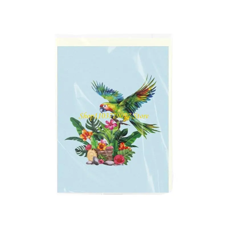 C4DF 3D Flower Mother’s Day Greeting Card Mother’s Day Greeting Card with Envelope