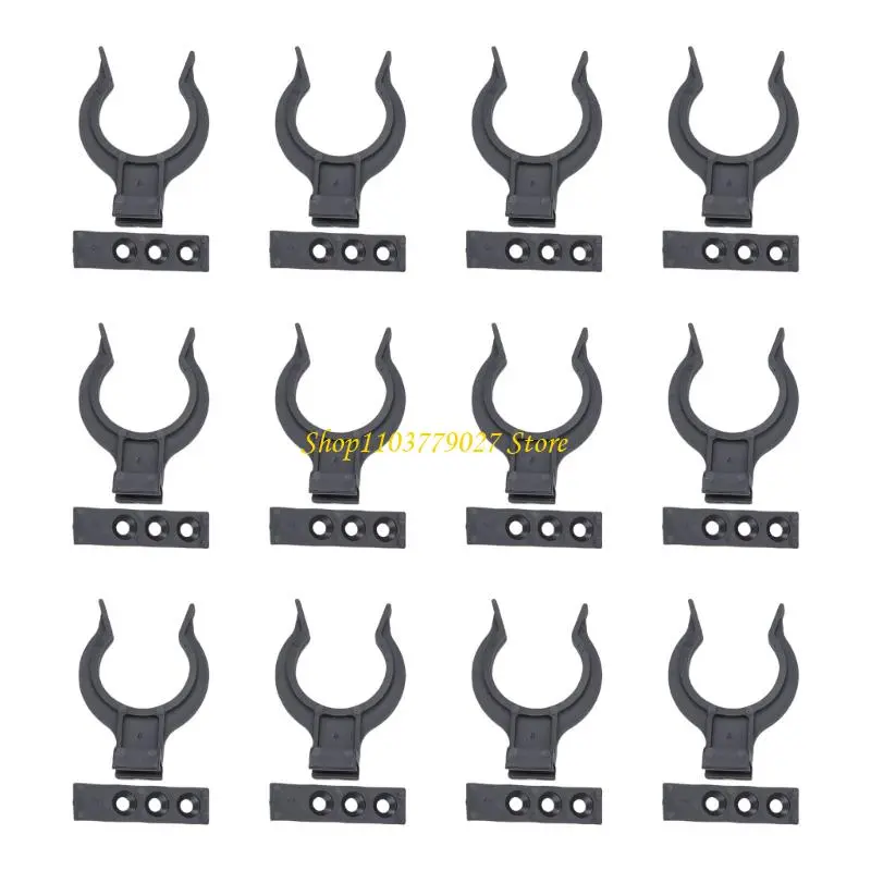 C4DF 12Pcs Cabinet Plinths Fixing Clip Plastic Holder Kitchen Kickboard Skirting Clip for 28-32 mm Kitchen Feet Enduring