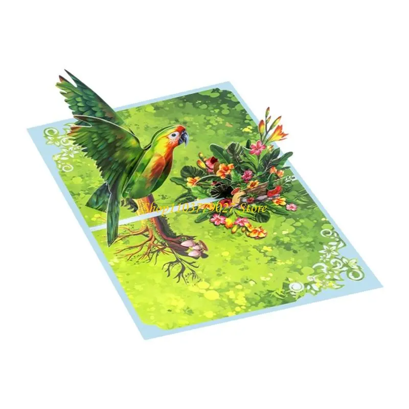 C4DF 3D Flower Mother’s Day Greeting Card Mother’s Day Greeting Card with Envelope