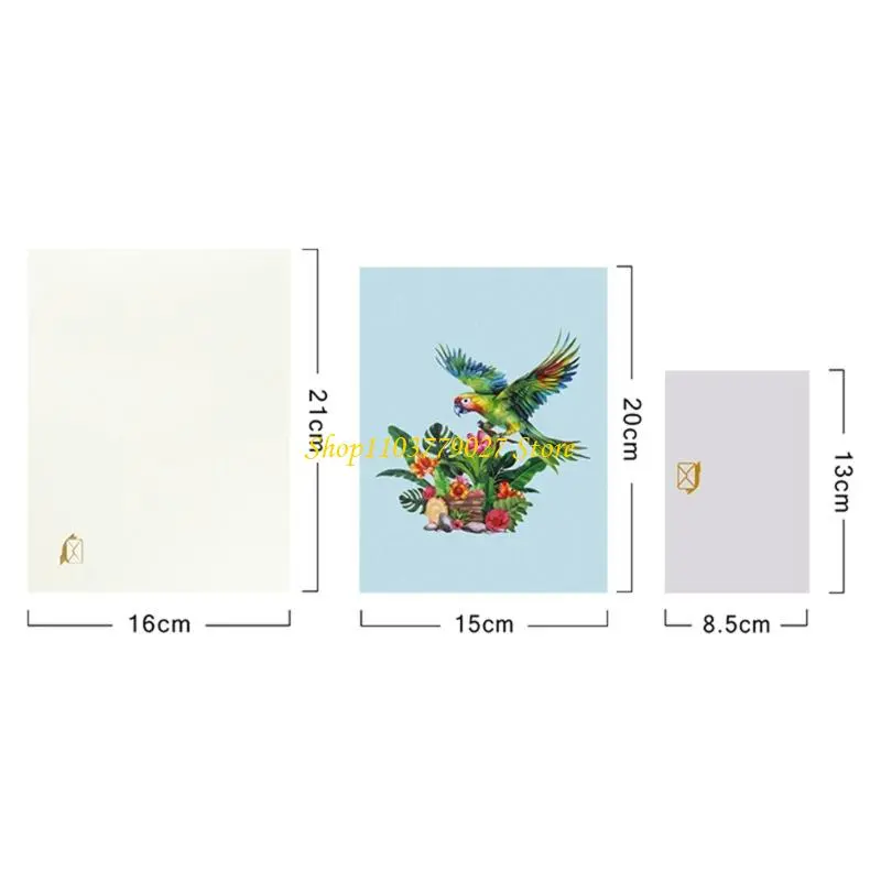 C4DF 3D Flower Mother’s Day Greeting Card Mother’s Day Greeting Card with Envelope
