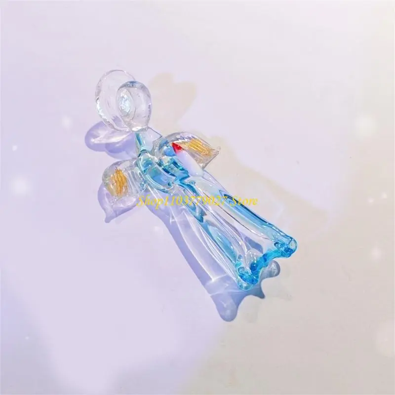 C4DF Beautiful Crafts Protective Angeled Images Collecible Gift Crystals Angeled Images Mini Creative Images Collectibles Living