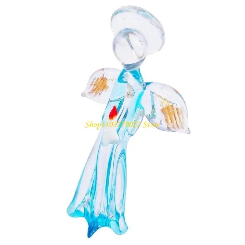C4DF Beautiful Crafts Protective Angeled Images Collecible Gift Crystals Angeled Images Mini Creative Images Collectibles Living