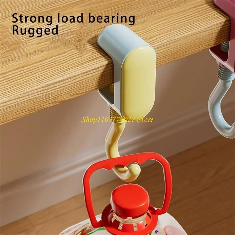 C4DF 2pcs Foldable Desk Hook for Bags Portable Handbag Holder Convenient for Office Supplies Restaurant Bar and Home Use