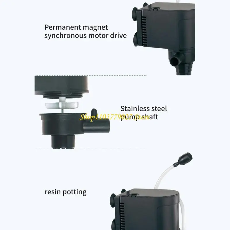 C4DF Energy Efficient Fishtanks Circulation With Double Water Flows Oxygen Boosts