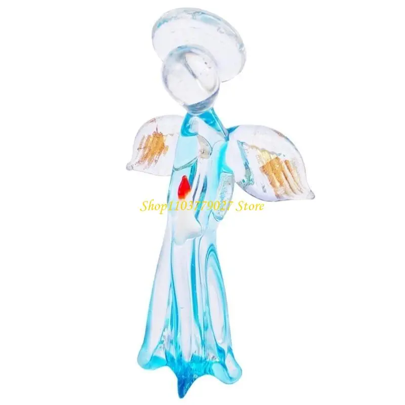 C4DF Beautiful Crafts Protective Angeled Images Collecible Gift Crystals Angeled Images Mini Creative Images Collectibles Living