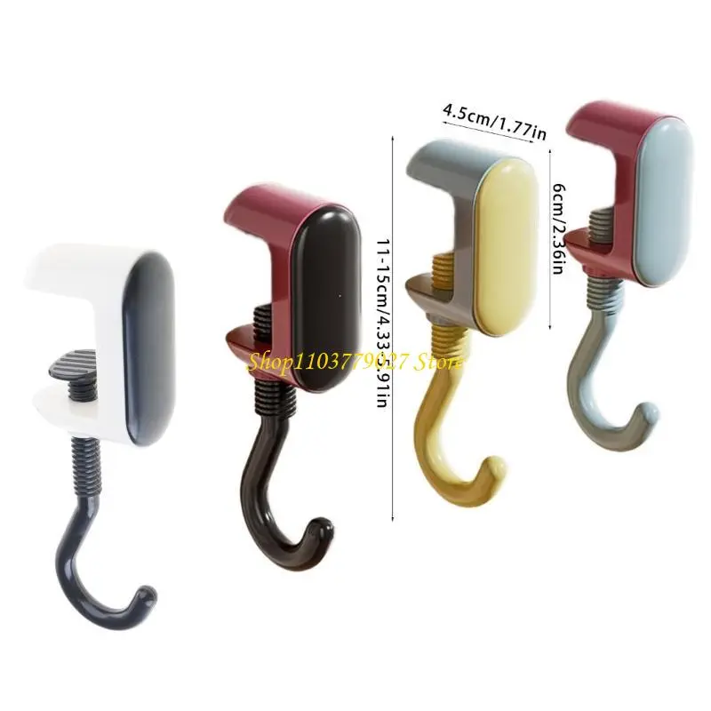 C4DF 2pcs Foldable Desk Hook for Bags Portable Handbag Holder Convenient for Office Supplies Restaurant Bar and Home Use