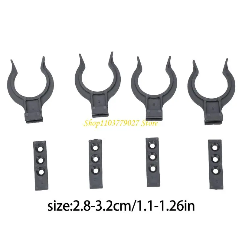 C4DF 12Pcs Cabinet Plinths Fixing Clip Plastic Holder Kitchen Kickboard Skirting Clip for 28-32 mm Kitchen Feet Enduring