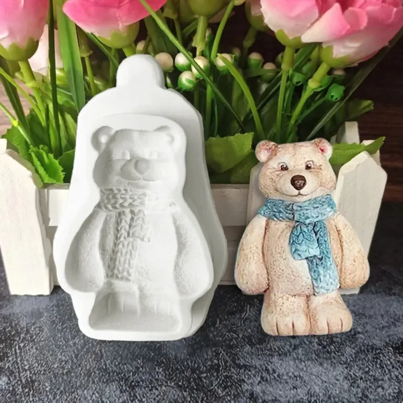 Y1UB 3D Christmas Silicone Mold Cake Baking Mold for Making Fondant Chocolate Decor