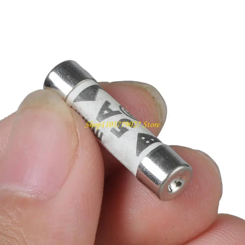 C4DF 30Pcs Ceramic Tube Fuses 5A 6x25mm Electrical Safes Fuses Easy to Use Enduring