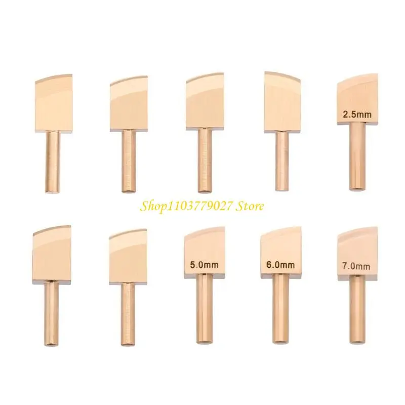 C4DF Leather Edging Creaser Tool Different Size 1mm to 7mm Option Leathercraft Edging Tool for Leather Craft Working