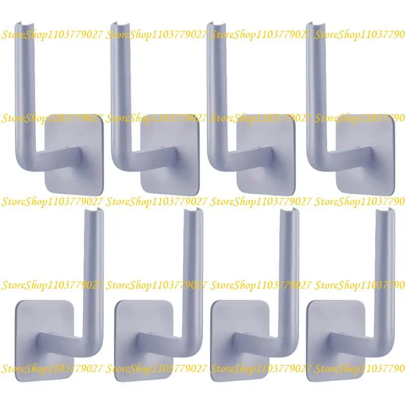 C4DF Baseball Caps Holders L Hat Hangers Strong Adhesive Hat Rack Organizers Wall Mounted Cloth Hanger Easy to Install