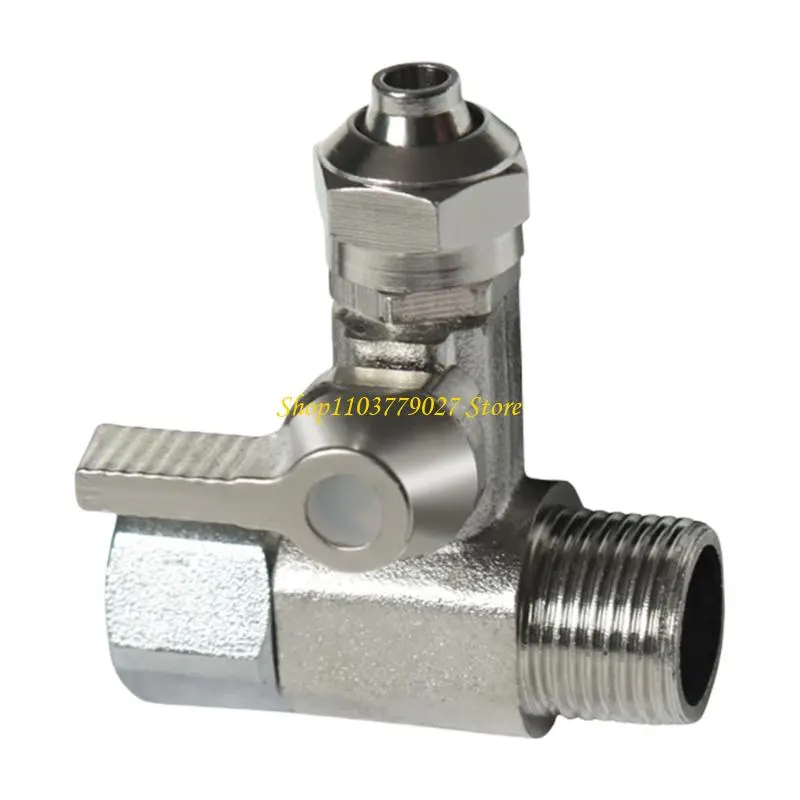 C4DF Sturdy Copper T Joint Adapter for Simultaneous Faucet Connection In Reverse Connectors and Coffee Machines Daily Use