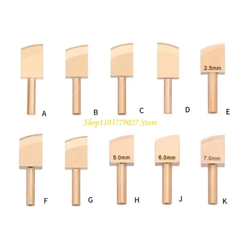 C4DF Leather Edging Creaser Tool Different Size 1mm to 7mm Option Leathercraft Edging Tool for Leather Craft Working