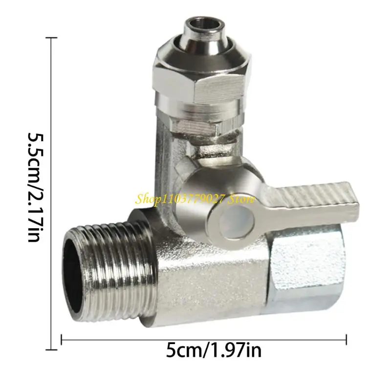 C4DF Sturdy Copper T Joint Adapter for Simultaneous Faucet Connection In Reverse Connectors and Coffee Machines Daily Use
