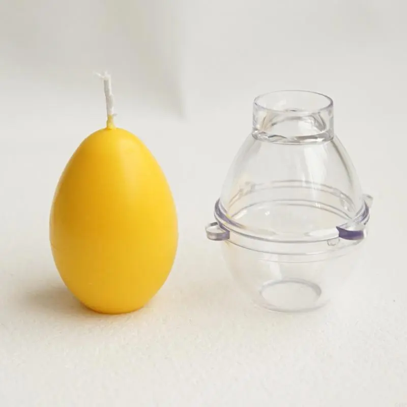 C4DF 3D Egg Plastic Mold for DIY Handmade Scented Soap Home Decor