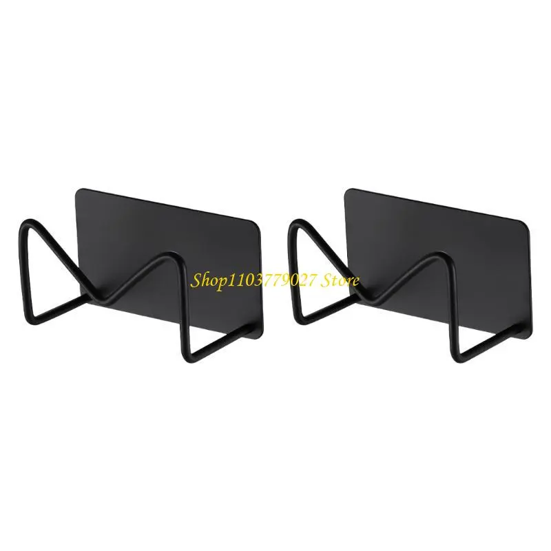 C4DF 2 Pieces Sponge Holder for Kitchen Sink Stainless Steel Wall Hooks Accessories
