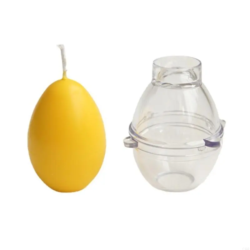 C4DF 3D Egg Plastic Mold for DIY Handmade Scented Soap Home Decor