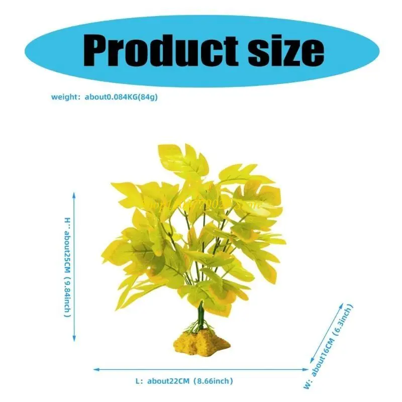 C4DF Reptiles Terrariums Plant Reptiles Tanks Ornaments Climb Rest Plant Leaves for Amphibians Lizards Geckos and Snake