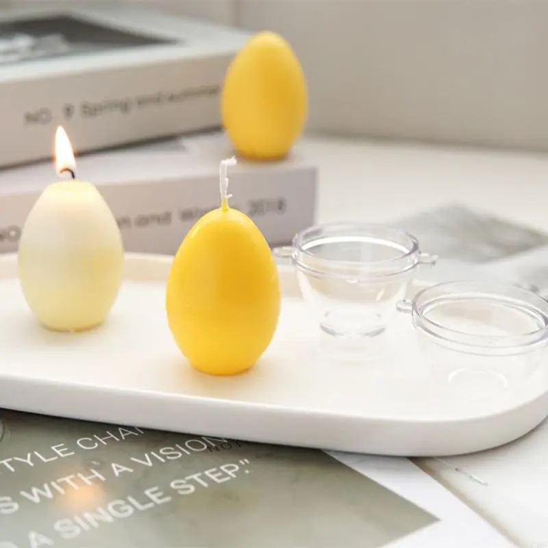 C4DF 3D Egg Plastic Mold for DIY Handmade Scented Soap Home Decor