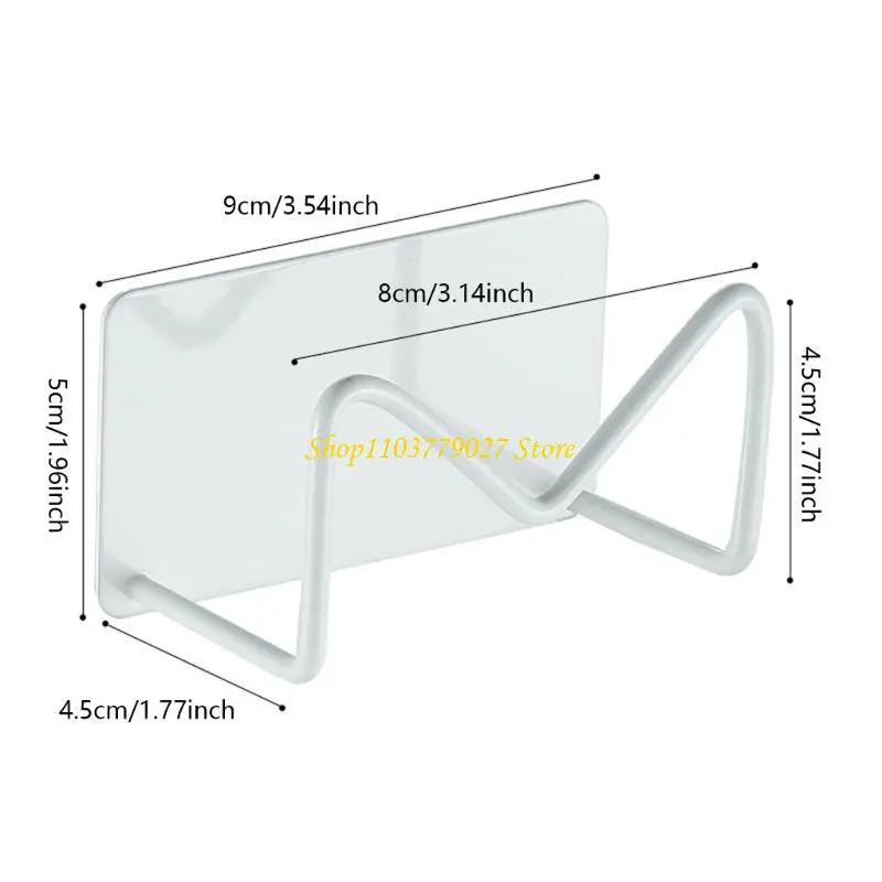 C4DF 2 Pieces Sponge Holder for Kitchen Sink Stainless Steel Wall Hooks Accessories