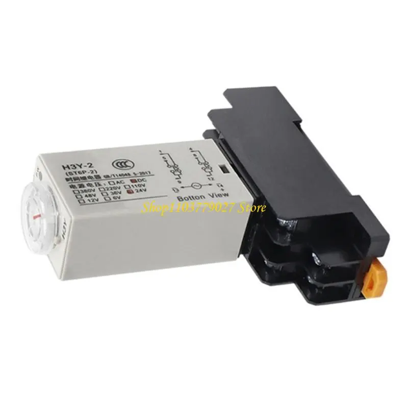C4DF 0-60 Seconds Timers Delay Timers With Base Socket Power On Time Relays Enduring
