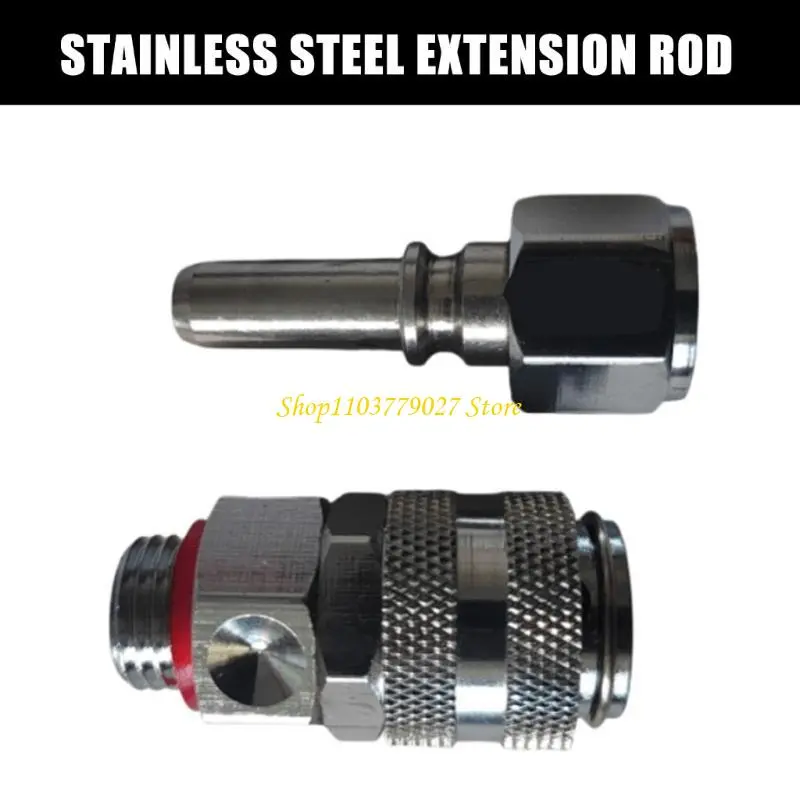 C4DF Multipurpose Hose Adapter in Stainless Steel for Sprayer Integration Suitable for Multiple Outdoor Applications