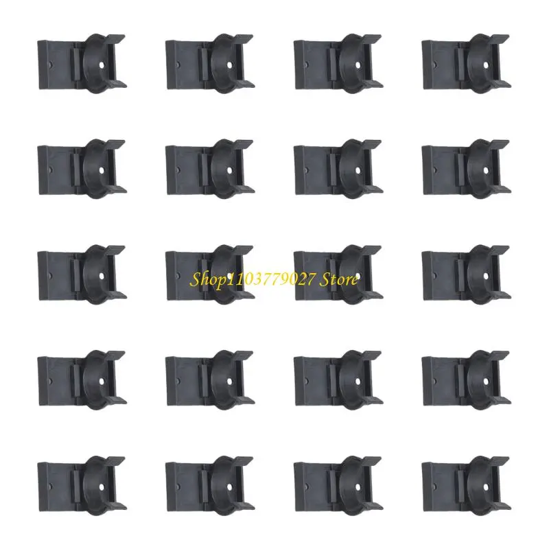 C4DF 20Pcs Cabinet Kick Buckle Furniture Leg Plinth Clip Plastic Furniture Leveling Feet Clip for 32-42mm Kitchen Feet