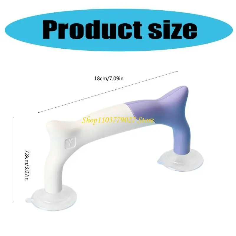 C4DF Sewing Ruler Handle Suction Cup Ruler Handle ABS Quilting Ruler Grip Handle