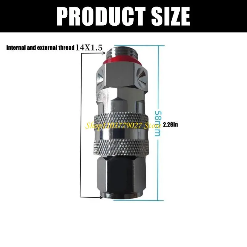 C4DF Multipurpose Hose Adapter in Stainless Steel for Sprayer Integration Suitable for Multiple Outdoor Applications
