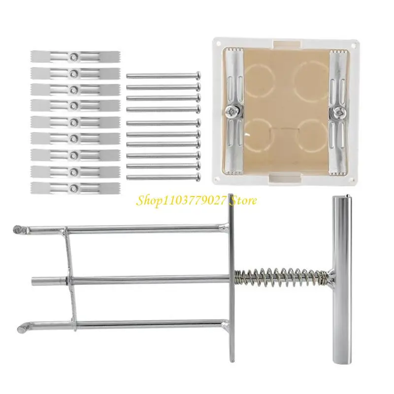 C4DF Multipurpose Wall Outlet Repair Tool Set Easy To Use Electrical Box Restorers Portable for Home Appliance Fixes