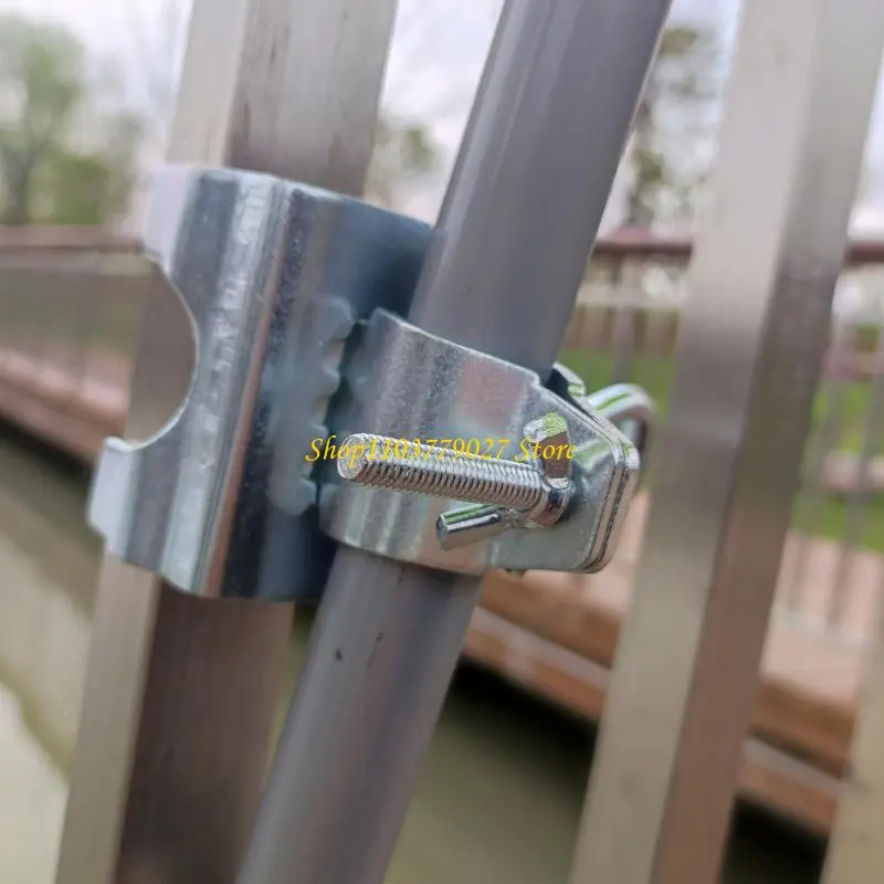 C4DF Adjustable Umbrella Bracket Holder Clamps Securely On Railings Without Drilling