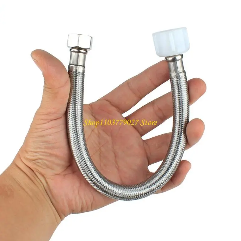 C4DF Stainless Steel Toilet Hose 7/8inch to 1/2inch Toilet Water Connectors Hose