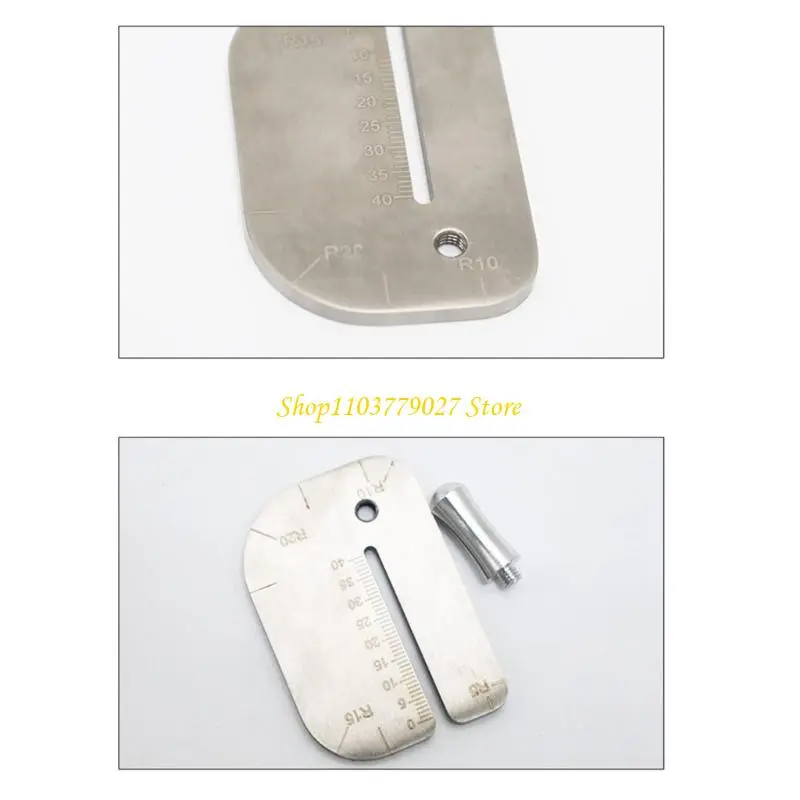 Stainless Steel Leather Punching Aid Plate for Help Leather Hole Punches Leather Stitching Aid Plate Leather Craft Tool