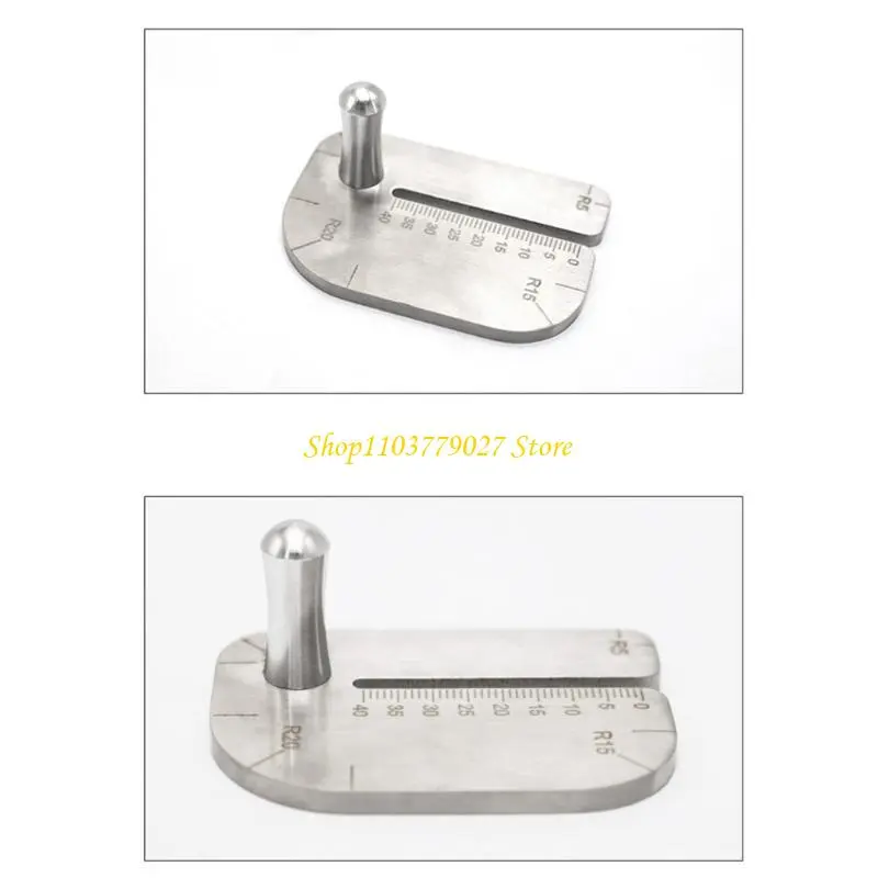 Stainless Steel Leather Punching Aid Plate for Help Leather Hole Punches Leather Stitching Aid Plate Leather Craft Tool