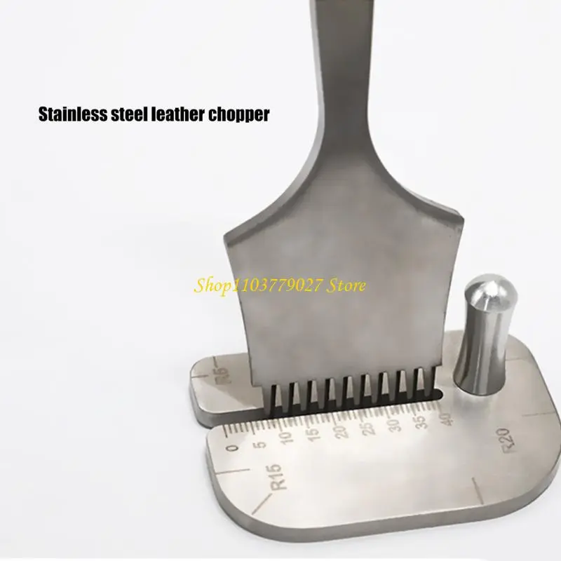Stainless Steel Leather Punching Aid Plate for Help Leather Hole Punches Leather Stitching Aid Plate Leather Craft Tool